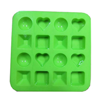 多形状绿色硅胶冰格